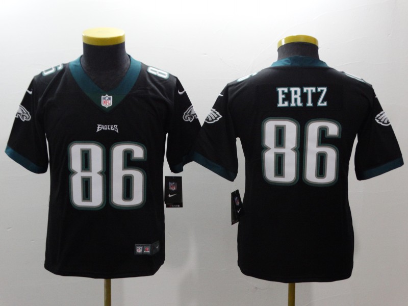 Youth Philadelphia Eagles #86 Ertz black Nike NFL jerseys->->Youth Jersey